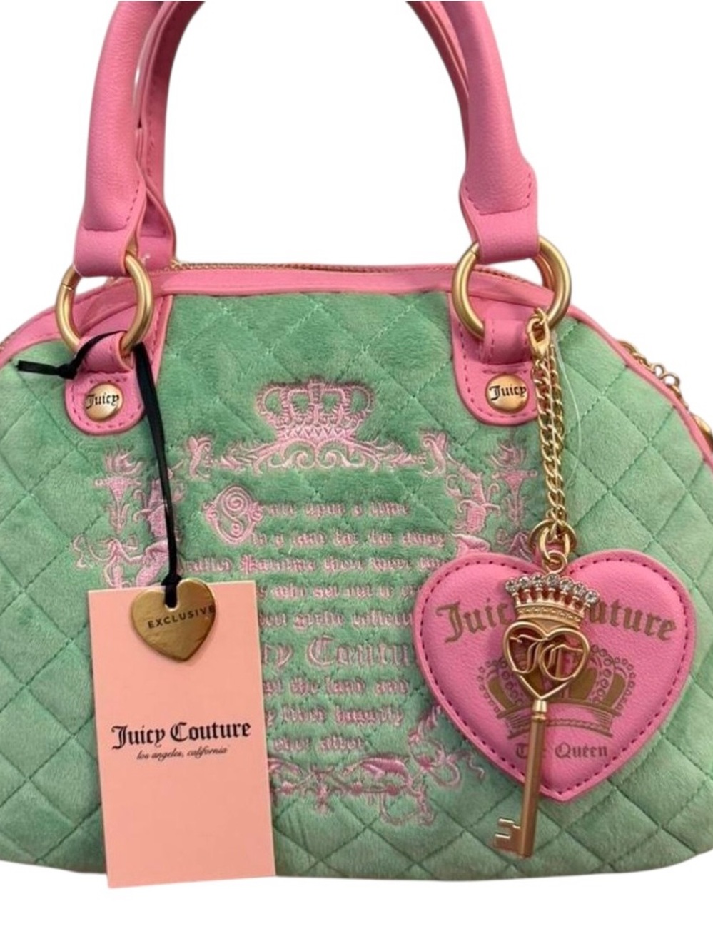 Juicy Couture Juicy Tale Satchel in retro green